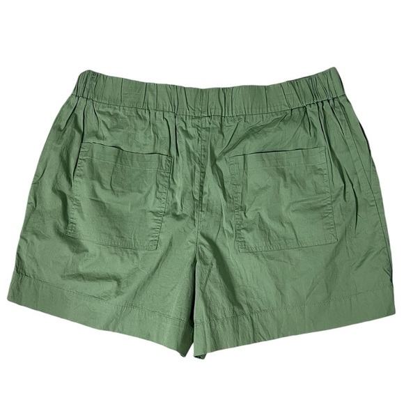 A New Day Olive Green Elastic Waist Shorts - Size Large - Picture 8 of 9